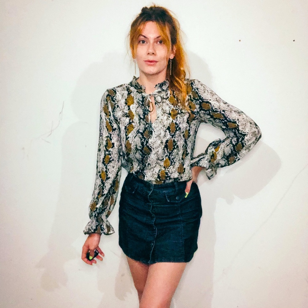 Snakeskin blouse